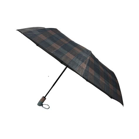 Parapluie en nylon et coton Check (Buff) 